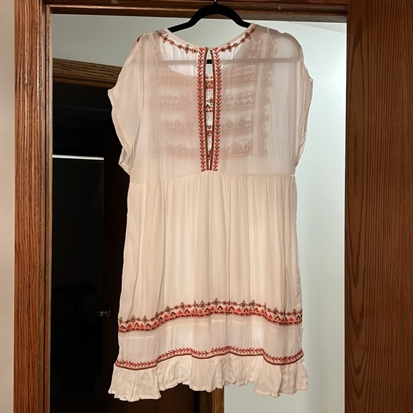Free People Sunrise Wanderer Mini Dress in Ivory - Picture 6 of 6